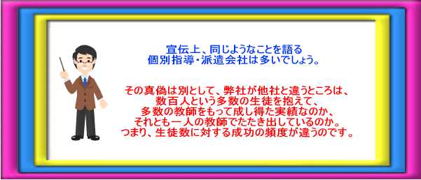 家庭教師の特徴1－成功頻度